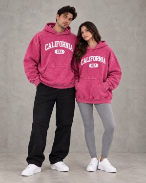 2هودي California يونيسكس وردي